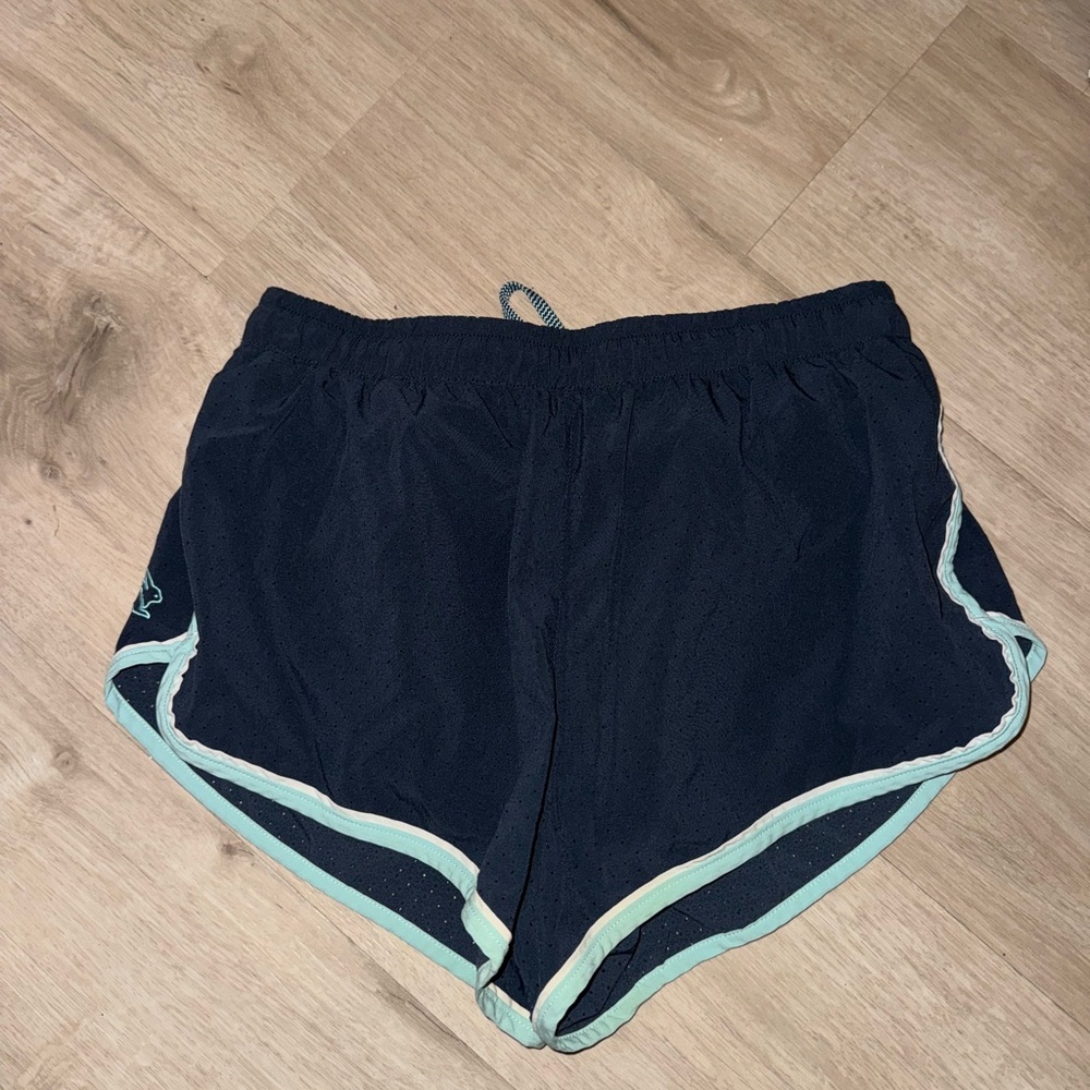 Navy Blue Athletic Shorts Rabbit with liner and Drawstring Waistband